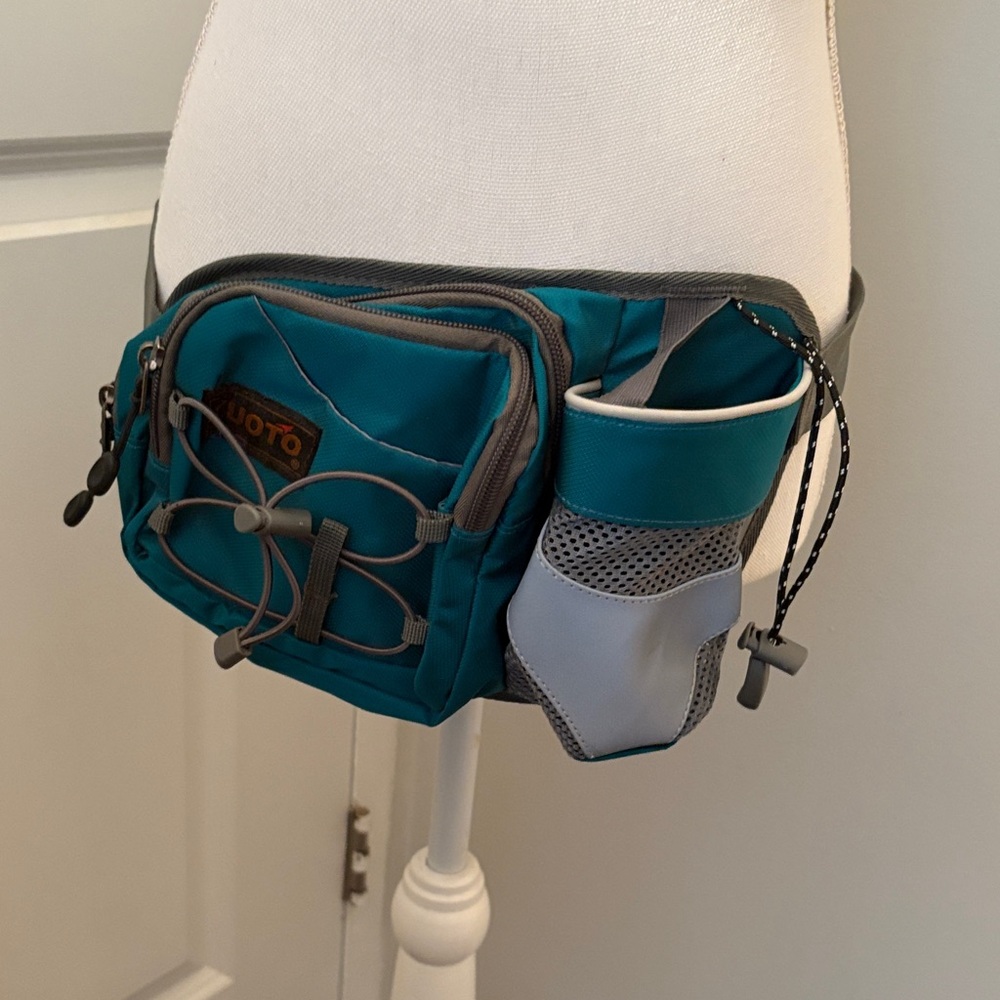 Amazon Teal and Gray Women's Accessory Bag